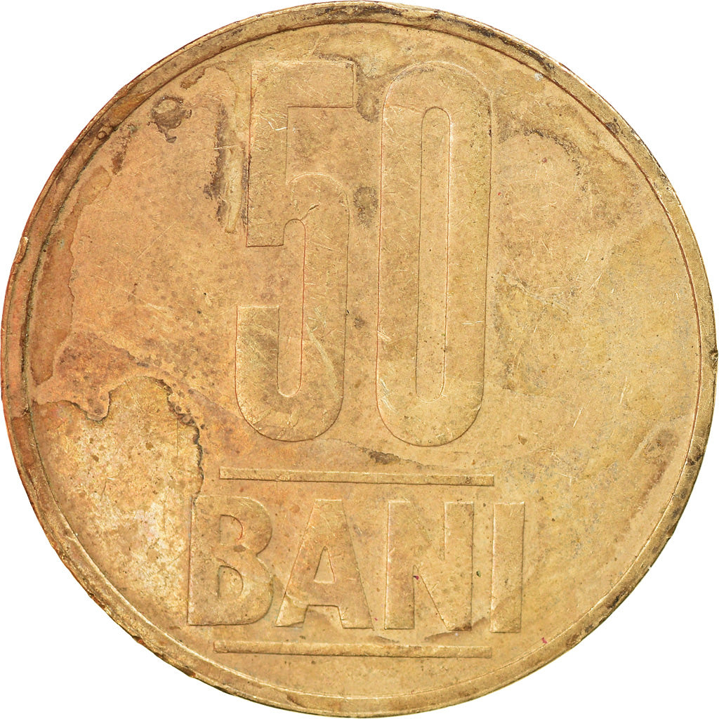 Moneda, Rumanía, 50 Bani, 2009, Bucharest, MBC, Níquel - latón, KM:192