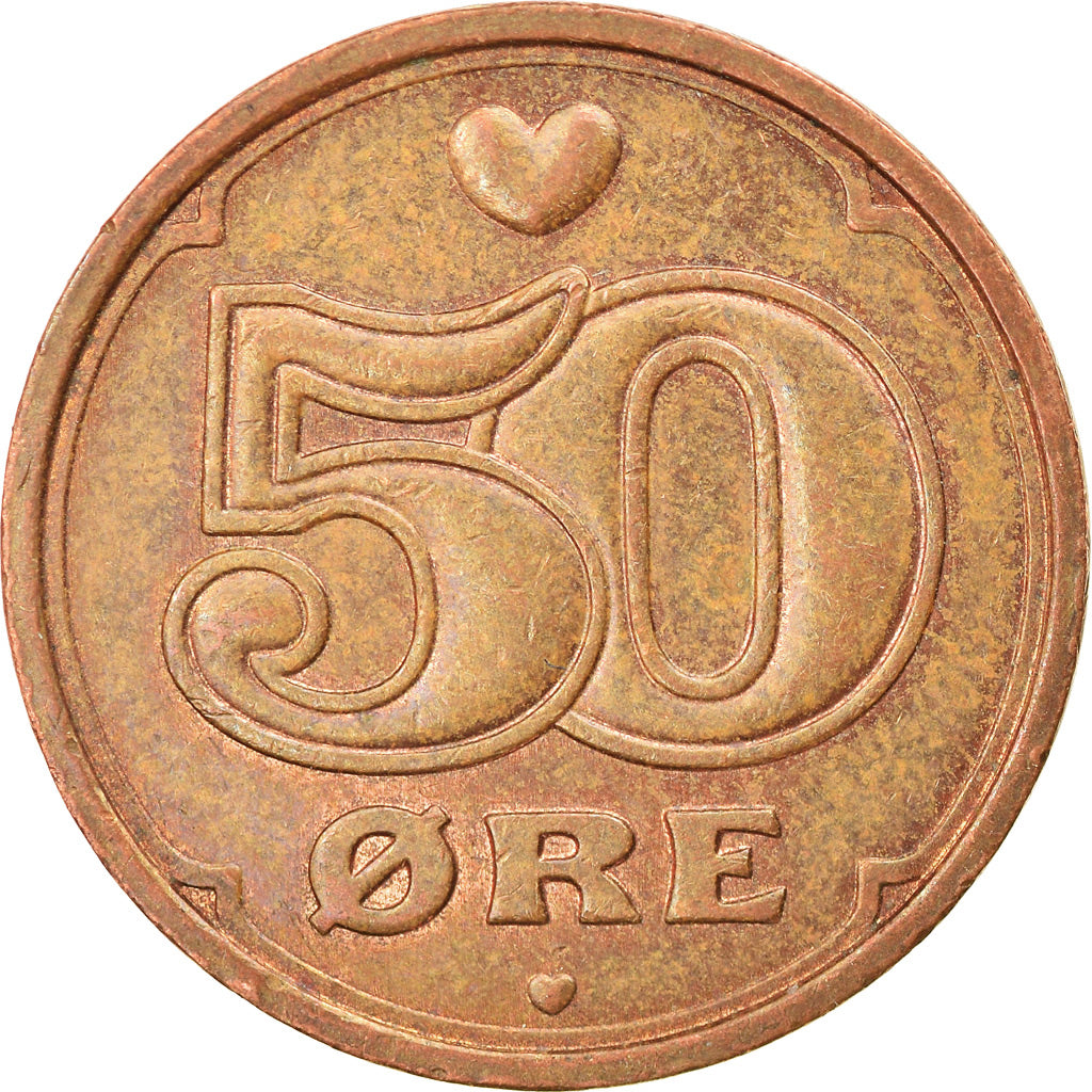 Monnaie, Danemark, Margrethe II, 50 Öre, 2006, Brondby, TTB, Bronze, KM:866.3