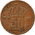 Moneta, Belgia, Baudouin I, 50 Centimes, 1958, VF(30-35), Bronze, KM:148.1