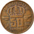 Moneta, Belgio, Baudouin I, 50 Centimes, 1996, MB+, Bronzo, KM:148.1