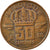 Moneda, Bélgica, Baudouin I, 50 Centimes, 1996, BC+, Bronce, KM:148.1