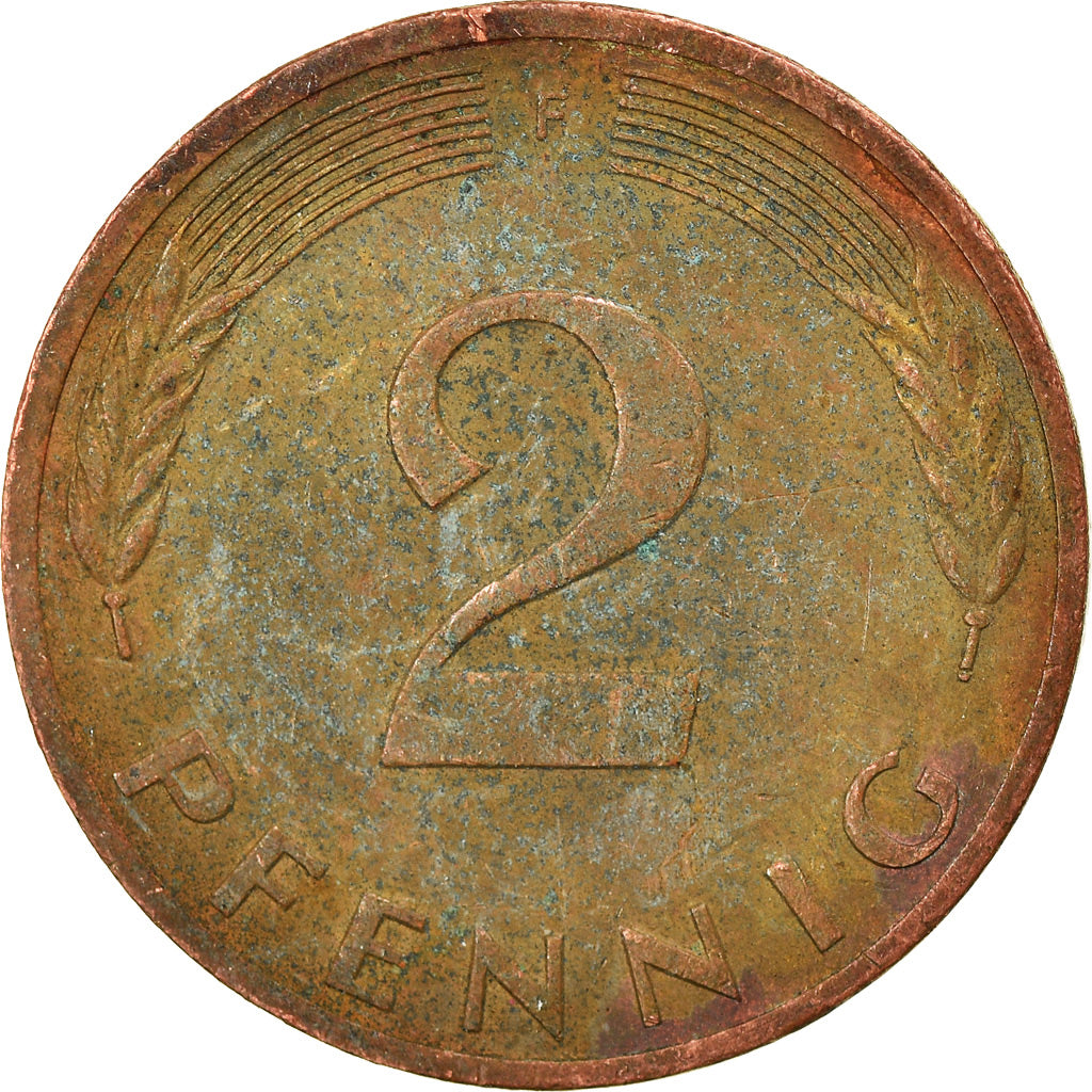 Münze, Bundesrepublik Deutschland, 2 Pfennig, 1979, Stuttgart, S+, Copper