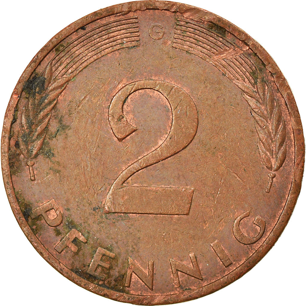 Moneta, GERMANIA - REPUBBLICA FEDERALE, 2 Pfennig, 1981, Stuttgart, BB, Acciaio