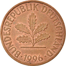 Monnaie, République fédérale allemande, 2 Pfennig, 1996, Hambourg, TTB
