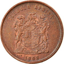 Monnaie, Afrique du Sud, Cent, 1998, TTB, Copper Plated Steel, KM:170