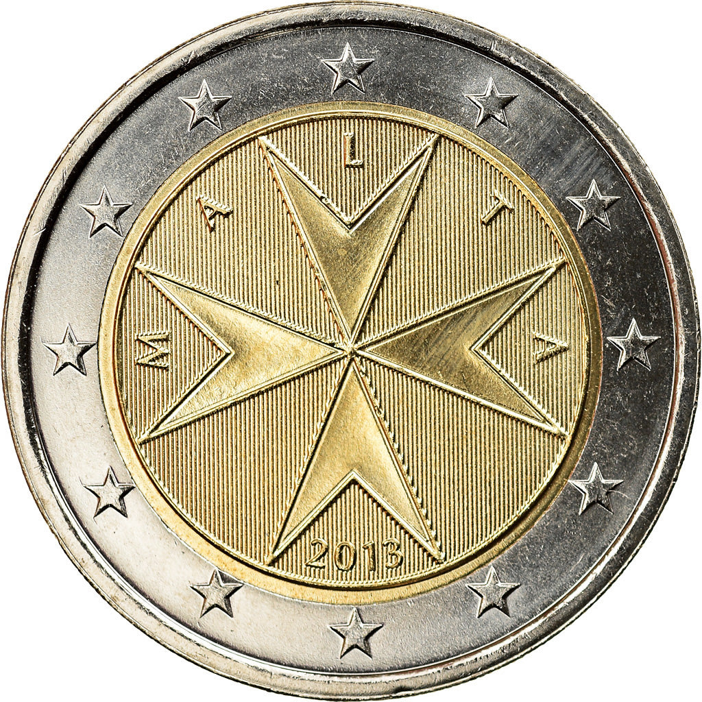 Malta, 2 Euro, 2013, Paris, UNZ, Bi-Metallic, KM:132