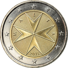 Malta, 2 Euro, 2013, Paris, UNZ, Bi-Metallic, KM:132