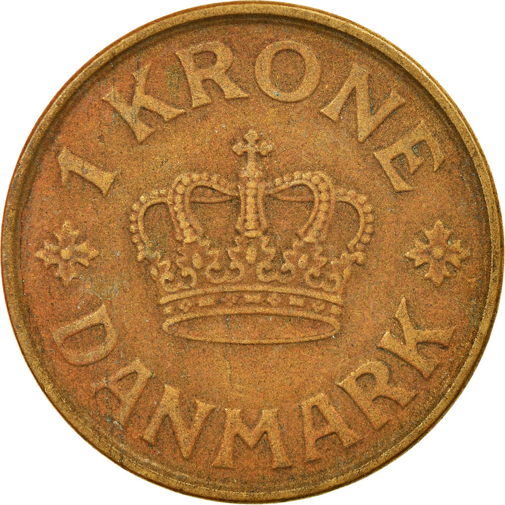 Monnaie, Danemark, Christian X, Krone, 1925, Copenhagen, TTB, Aluminum-Bronze