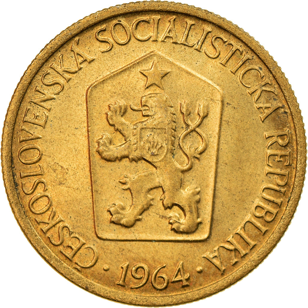 Monnaie, Tchécoslovaquie, Koruna, 1964, SUP, Aluminum-Bronze, KM:50