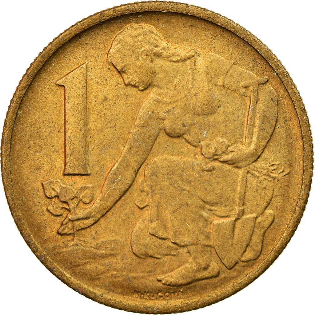 Monnaie, Tchécoslovaquie, Koruna, 1964, SUP, Aluminum-Bronze, KM:50