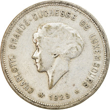 Moneta, Lussemburgo, Charlotte, 5 Francs, 1929, BB, Argento, KM:38