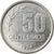 Coin, Uruguay, 50 Centesimos, 1994, AU(55-58), Stainless Steel, KM:106