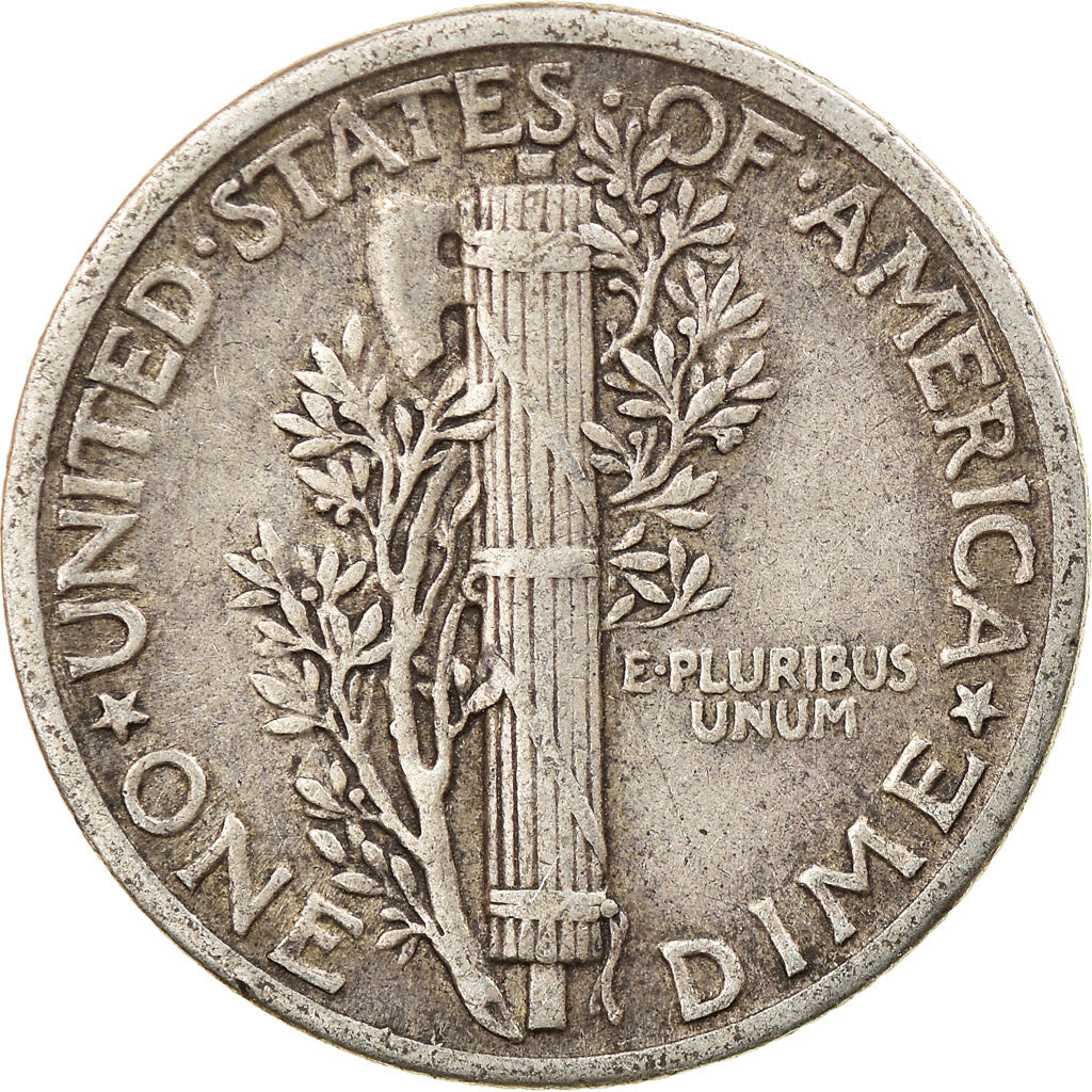 Moneta, Stati Uniti, Mercury Dime, Dime, 1939, U.S. Mint, Philadelphia, BB