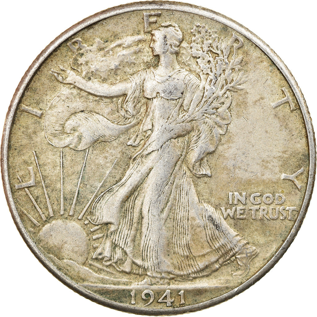 Münze, Vereinigte Staaten, Walking Liberty Half Dollar, Half Dollar, 1941, U.S.