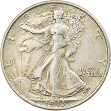 Moneta, Stati Uniti, Walking Liberty Half Dollar, Half Dollar, 1943, U.S. Mint