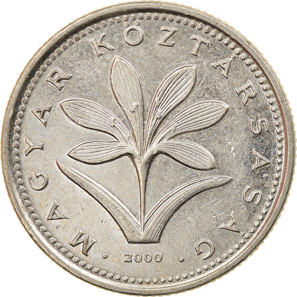 Coin, Hungary, 2 Forint, 2000, AU(55-58), Copper-nickel, KM:693