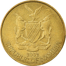 Moneda, Namibia, Dollar, 2002, MBC, Latón, KM:4