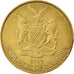 Moneda, Namibia, Dollar, 2002, MBC, Latón, KM:4