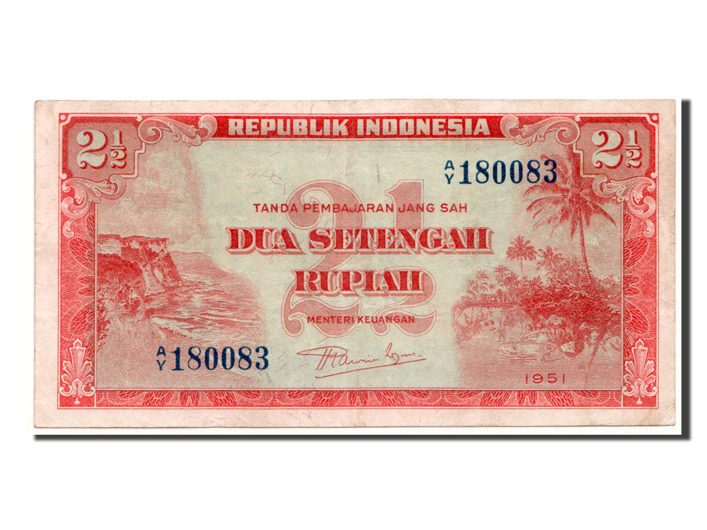 Indonesia, 2 1/2 Rupiah, 1951, BB