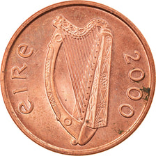 Moneta, REPUBBLICA D’IRLANDA, Penny, 2000, SPL-, Acciaio placcato rame, KM:20a