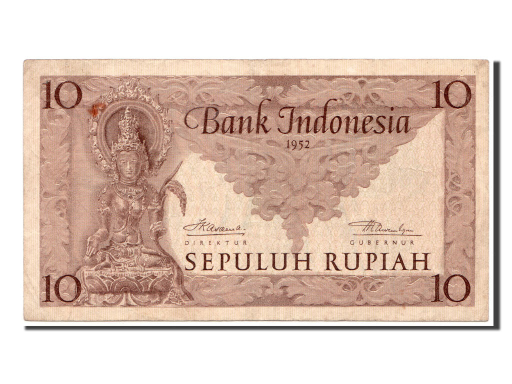 Indonesia, 10 Rupiah, 1952, BB
