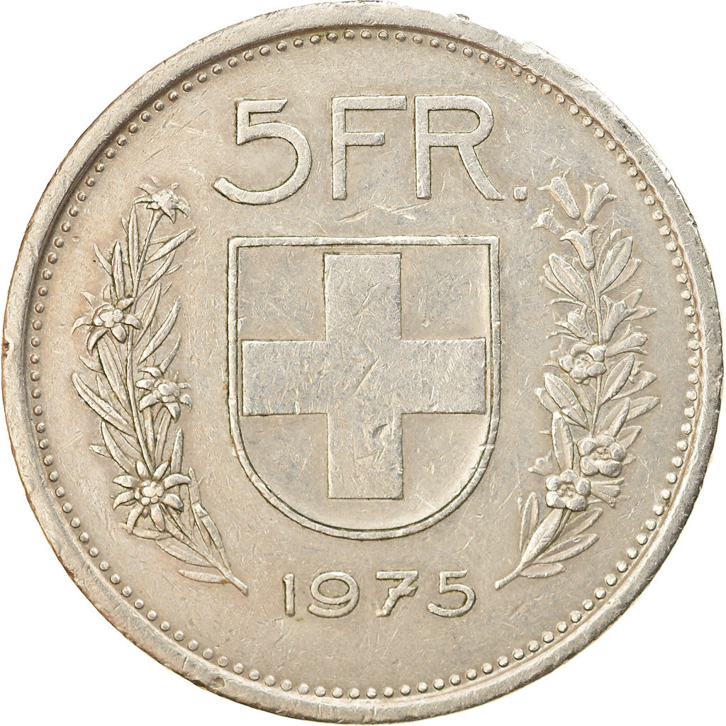 Monnaie, Suisse, 5 Francs, 1975, Bern, TTB, Copper-nickel, KM:40a.1