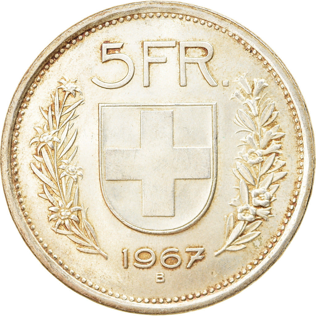 Monnaie, Suisse, 5 Francs, 1967, Bern, TTB+, Argent, KM:40