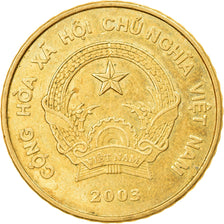 Monnaie, Viet Nam, SOCIALIST REPUBLIC, 5000 Dông, 2003, Vantaa, TTB, Laiton