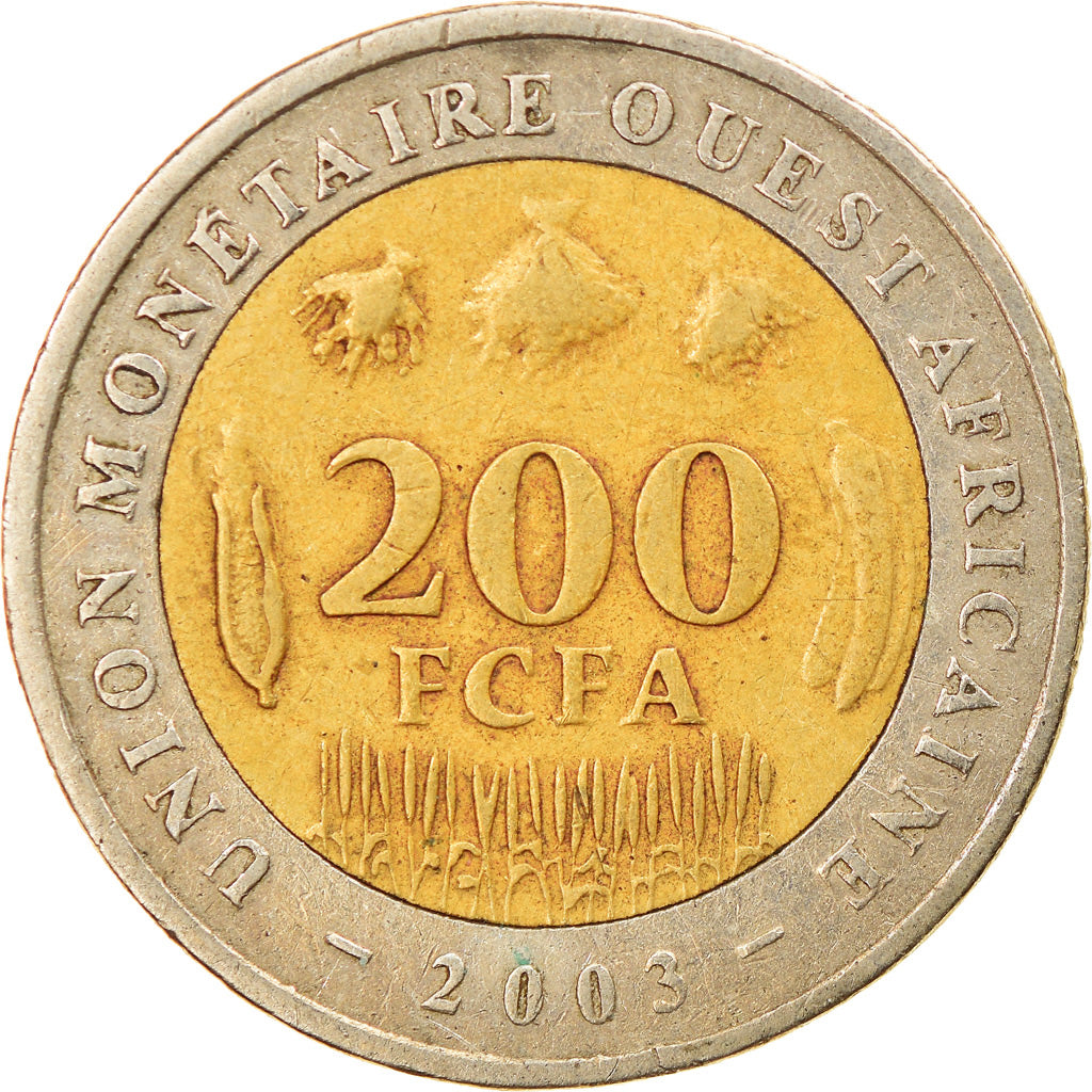 Moneta, Stati dell'Africa occidentale, 200 Francs, 2003, BB, Bi-metallico, KM:14