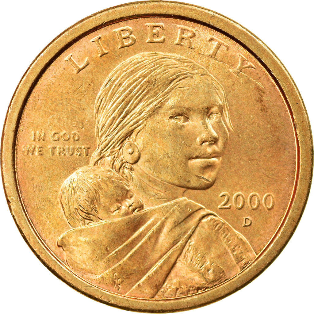 Moneta, Stati Uniti, Sacagawea Dollar, Dollar, 2000, U.S. Mint, Denver, SPL-