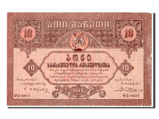 Georgia, 10 Rubles, 1919, KM #10, UNC(63), 0007