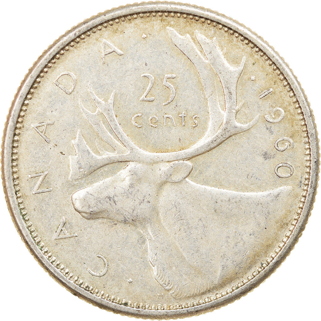 Monnaie, Canada, Elizabeth II, 25 Cents, 1960, Royal Canadian Mint, Ottawa, TTB