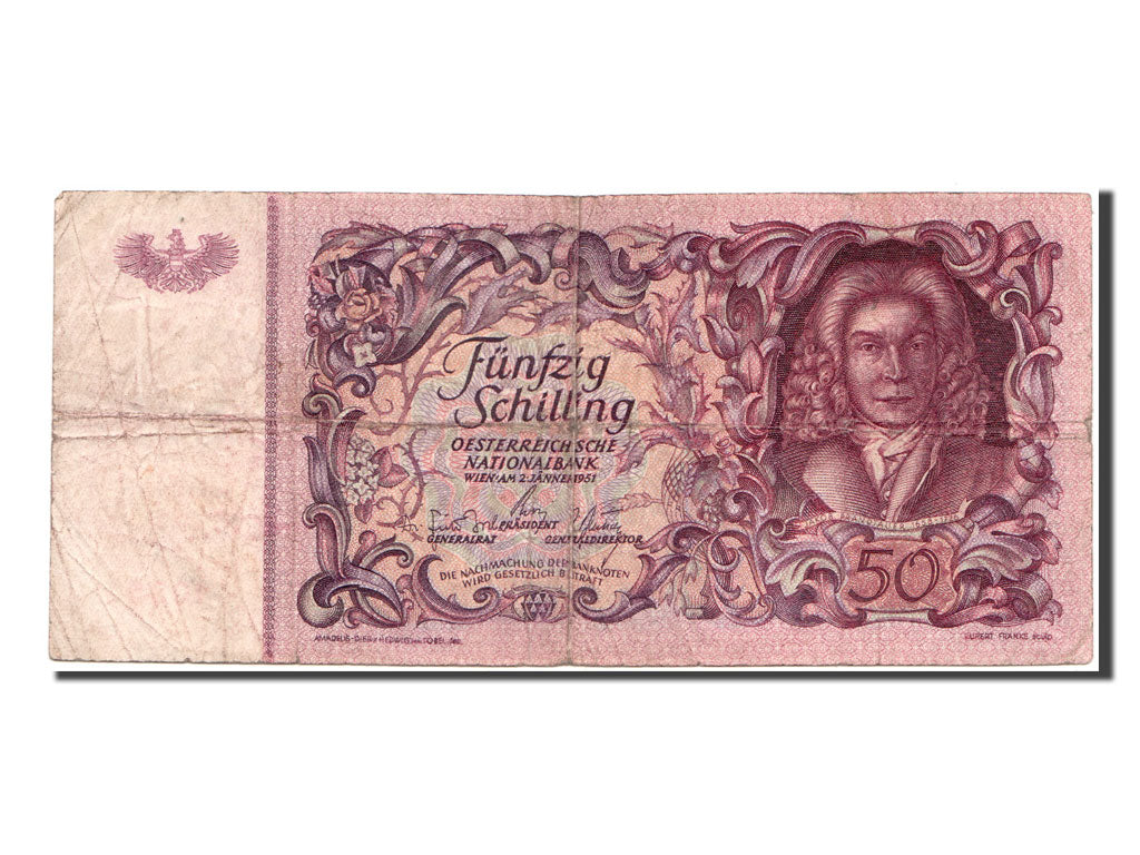Autriche, 50 Schilling type 1949-54