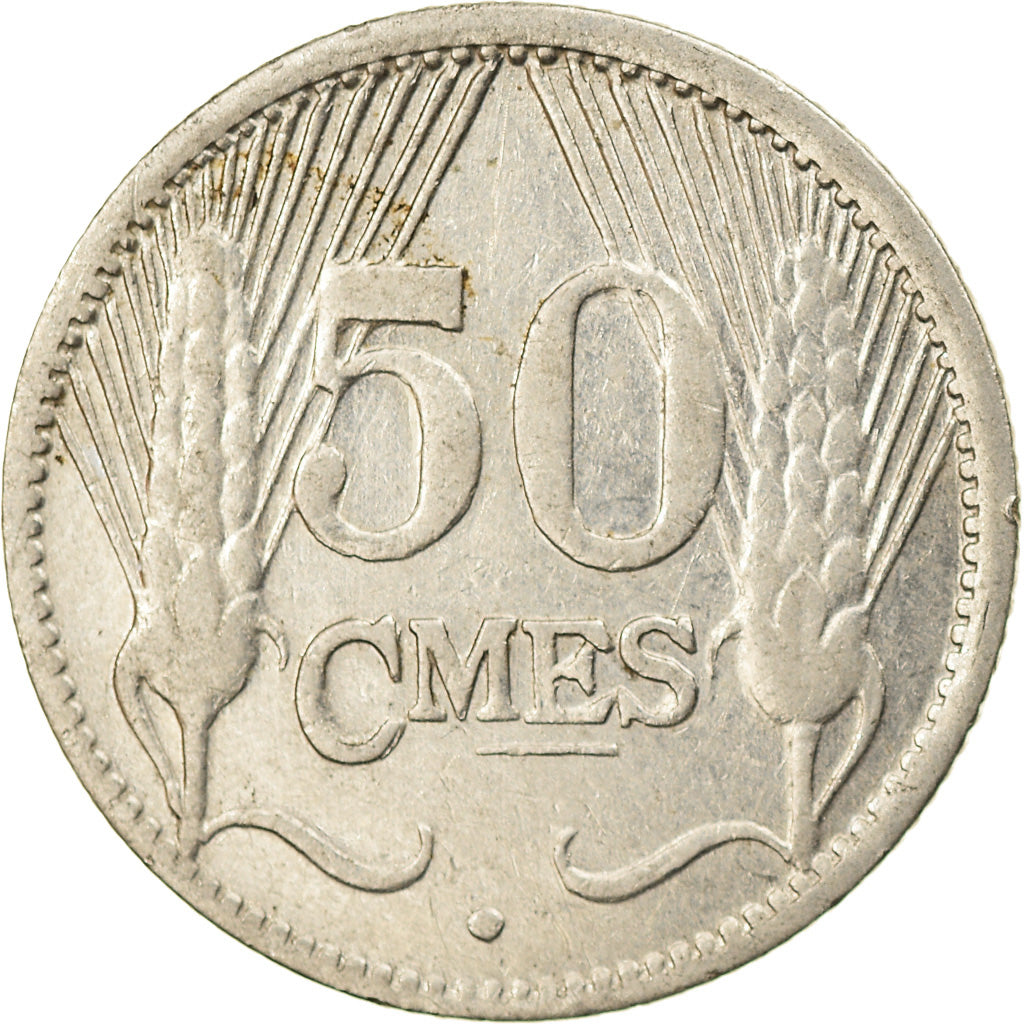 Coin, Luxembourg, Charlotte, 50 Centimes, 1930, EF(40-45), Nickel, KM:43