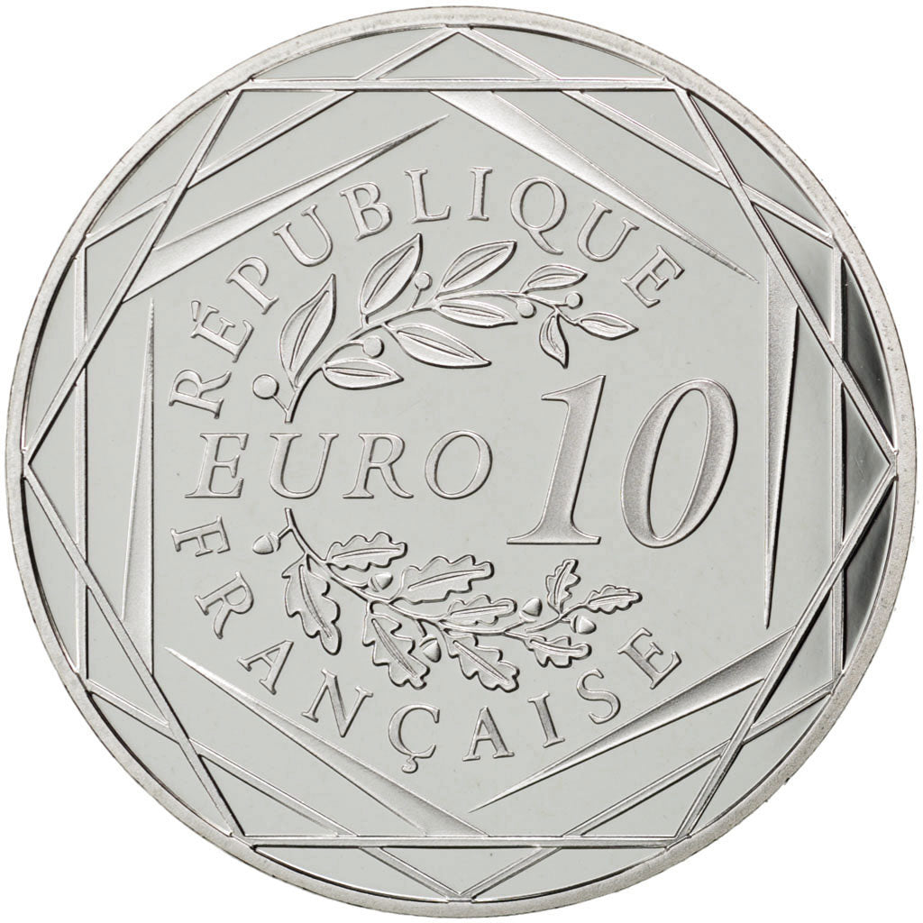 France, 10 Euro, 2014, MS(65-70), Silver, 17.00
