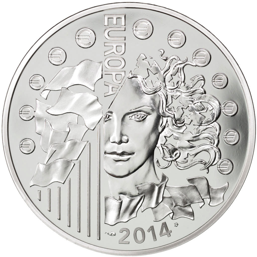 Moneda, Francia, 10 Euro, 2014, FDC, Plata
