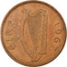 Moeda, REPÚBLICA DA IRLANDA, 1/2 Penny, 1967, EF(40-45), Bronze, KM:10