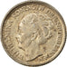 Coin, Netherlands, Wilhelmina I, 10 Cents, 1944, AU(55-58), Silver, KM:163