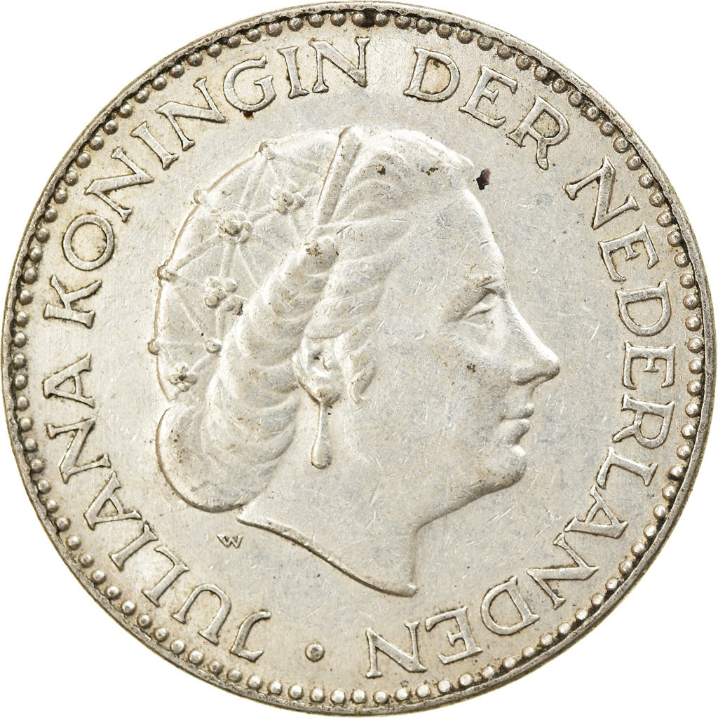 Moneta, Paesi Bassi, Juliana, Gulden, 1954, BB, Argento, KM:184