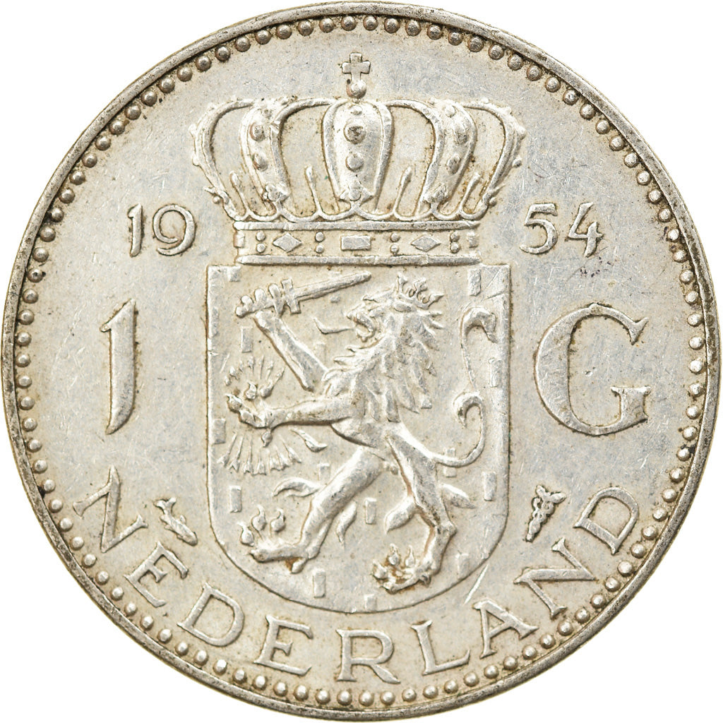 Moneta, Paesi Bassi, Juliana, Gulden, 1954, BB, Argento, KM:184