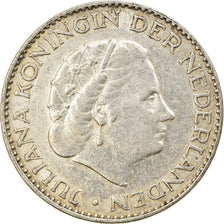 Coin, Netherlands, Juliana, Gulden, 1955, EF(40-45), Silver, KM:184