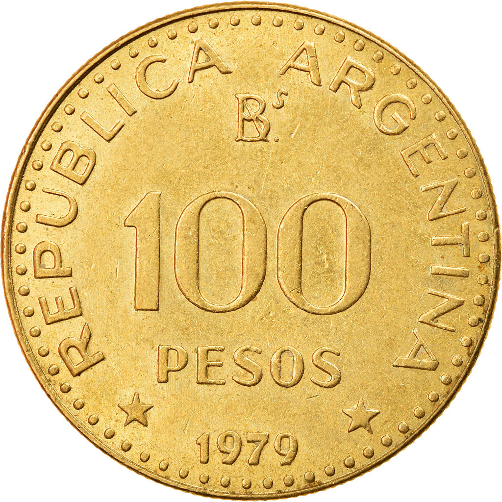 Monnaie, Argentine, 100 Pesos, 1979, SUP, Aluminum-Bronze, KM:82