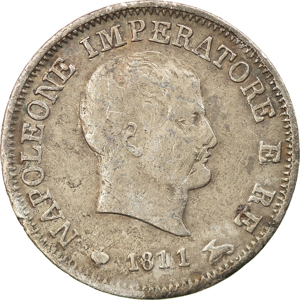 Münze, Italien Staaten, KINGDOM OF NAPOLEON, Napoleon I, 10 Soldi, 1811, Milan