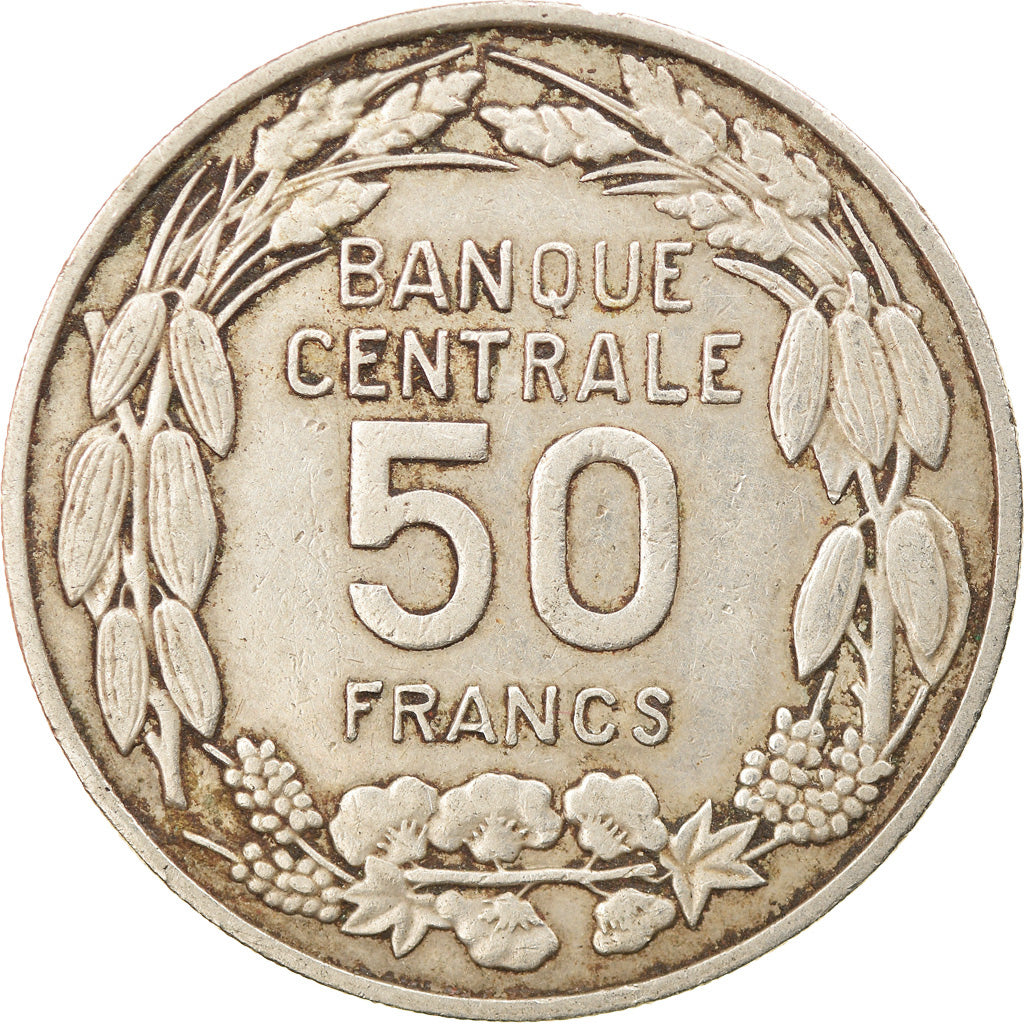 Moneta, Camerun, 50 Francs, 1960, Paris, BB, Rame-nichel, KM:13
