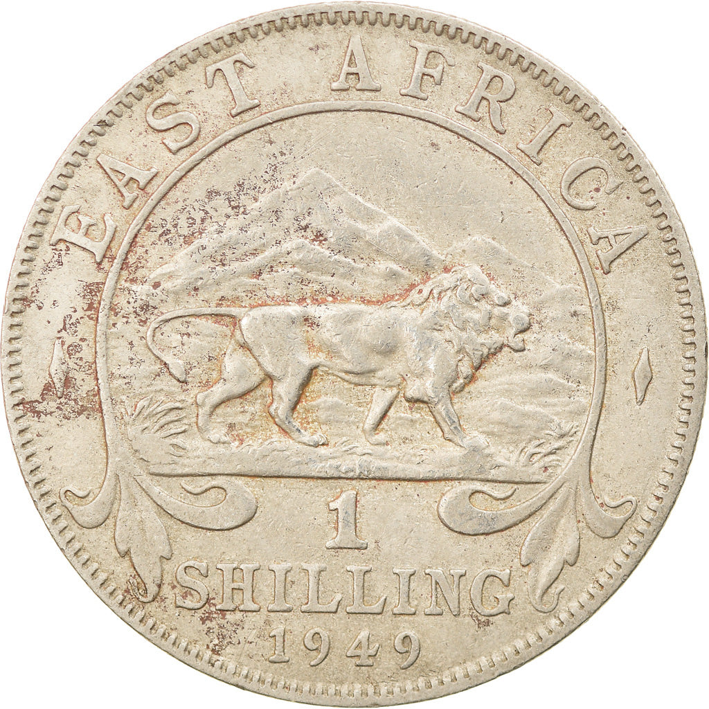 Moneda, ESTE DE ÁFRICA, George VI, Shilling, 1949, MBC, Cobre - níquel, KM:31
