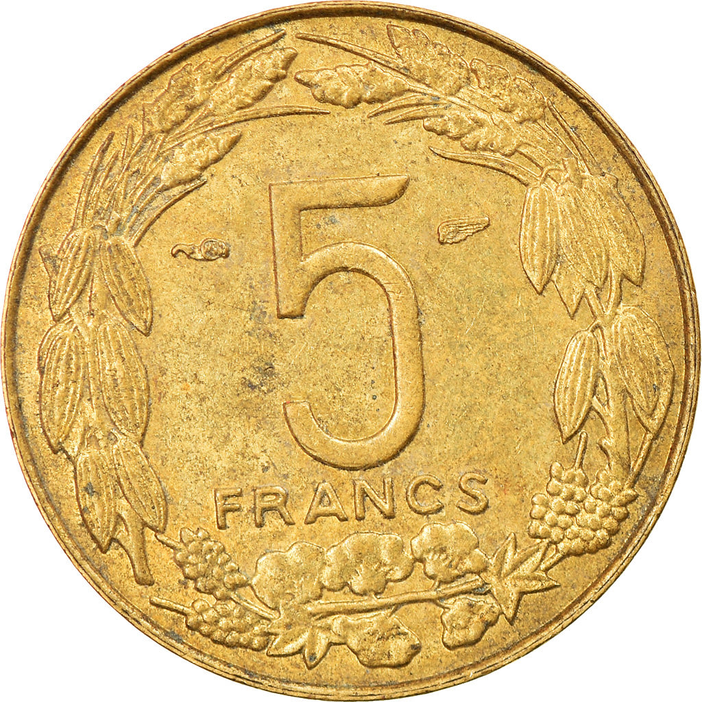 Monnaie, Cameroun, 5 Francs, 1958, TTB, Aluminum-Bronze, KM:10
