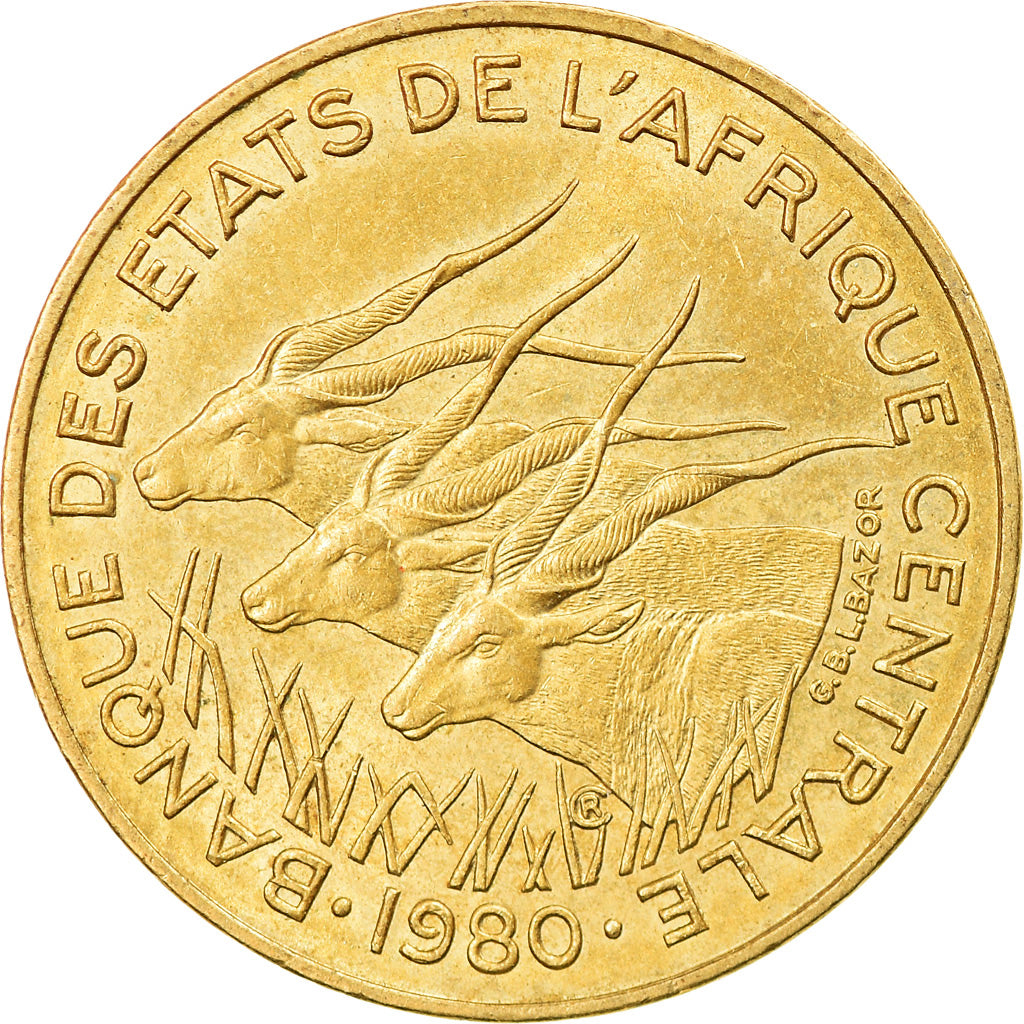 Monnaie, États de l'Afrique centrale, 5 Francs, 1980, Paris, TTB