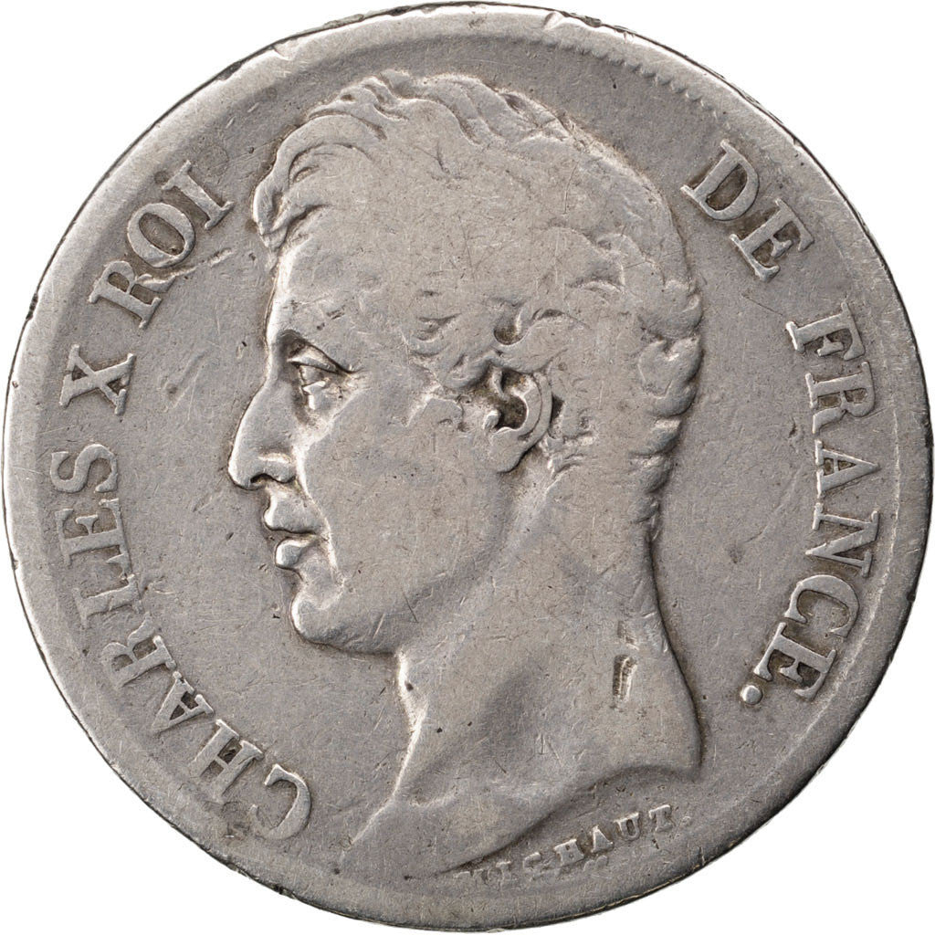 Coin, France, Charles X, 2 Francs, 1828, Lille, VF(20-25), Silver, KM:725.13