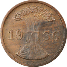 Moneta, GERMANIA, REPUBBLICA DI WEIMAR, 2 Reichspfennig, 1936, Munich, BB