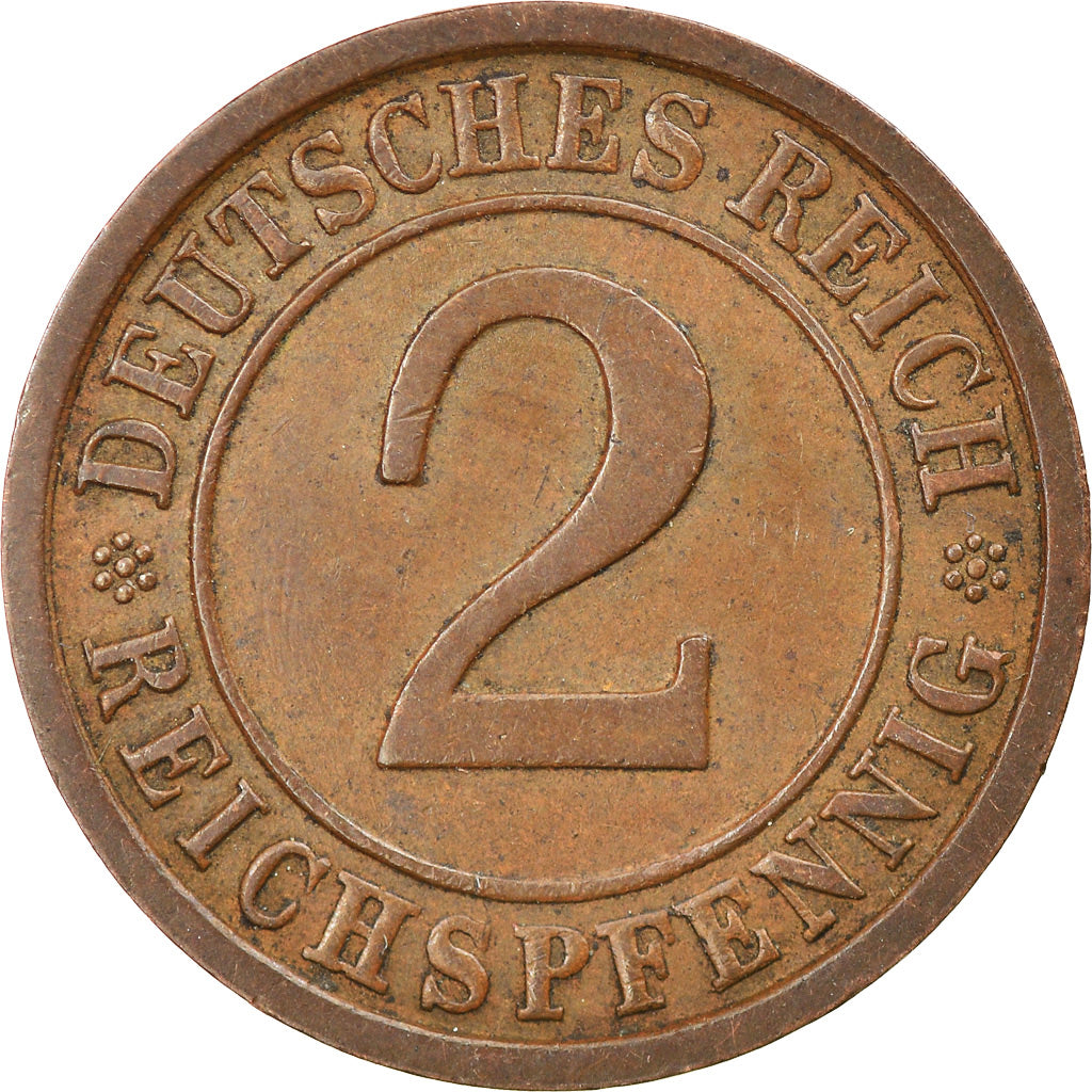 Moneta, GERMANIA, REPUBBLICA DI WEIMAR, 2 Reichspfennig, 1936, Munich, BB